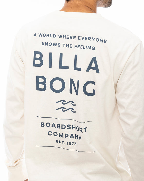 BILLABONG メンズ DECAF ロンＴ CRM 【2024年秋冬モデル】 XL / CRM