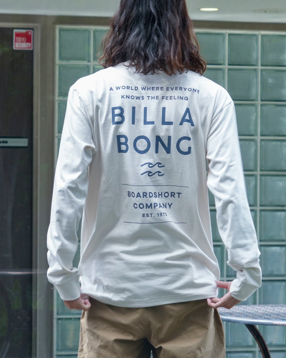 【SALE】BILLABONG メンズ DECAF ロンＴ CRM 【2024年秋冬モデル】