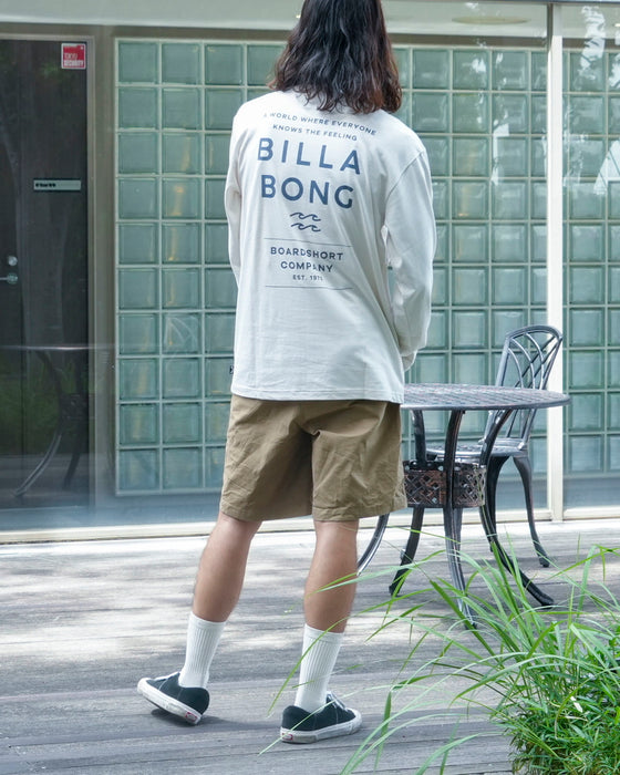 【SALE】BILLABONG メンズ DECAF ロンＴ CRM 【2024年秋冬モデル】