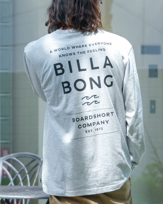 【SALE】BILLABONG メンズ DECAF ロンＴ GRH 【2024年秋冬モデル】