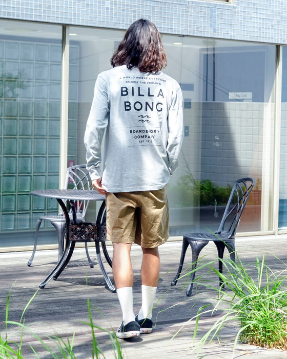 【SALE】BILLABONG メンズ DECAF ロンＴ GRH 【2024年秋冬モデル】