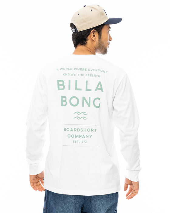 BILLABONG メンズ DECAF ロンＴ WHT 【2024年秋冬モデル】 XL / WHT