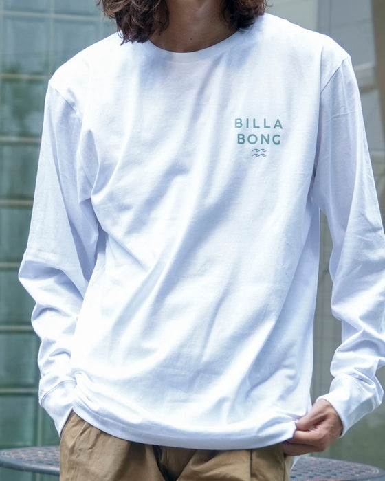 【SALE】BILLABONG メンズ DECAF ロンＴ WHT 【2024年秋冬モデル】