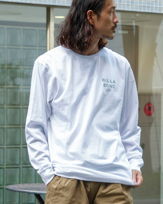 【SALE】BILLABONG メンズ DECAF ロンＴ WHT 【2024年秋冬モデル】