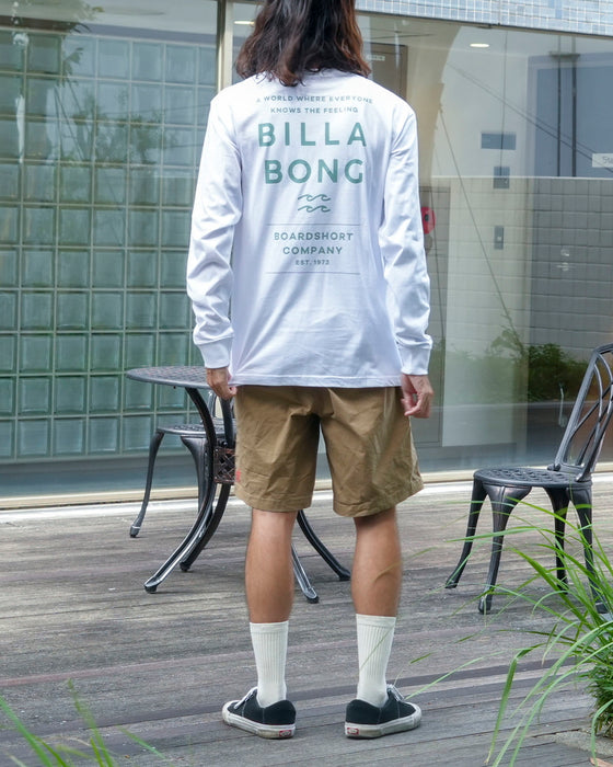 【SALE】BILLABONG メンズ DECAF ロンＴ WHT 【2024年秋冬モデル】