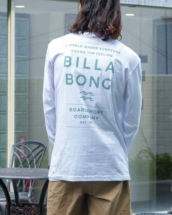 【SALE】BILLABONG メンズ DECAF ロンＴ WHT 【2024年秋冬モデル】