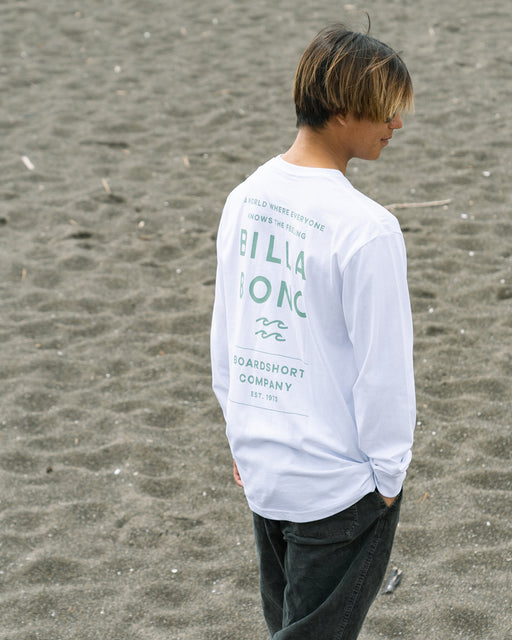 BILLABONG メンズ DECAF ロンＴ WHT 【2024年秋冬モデル】 XL / WHT