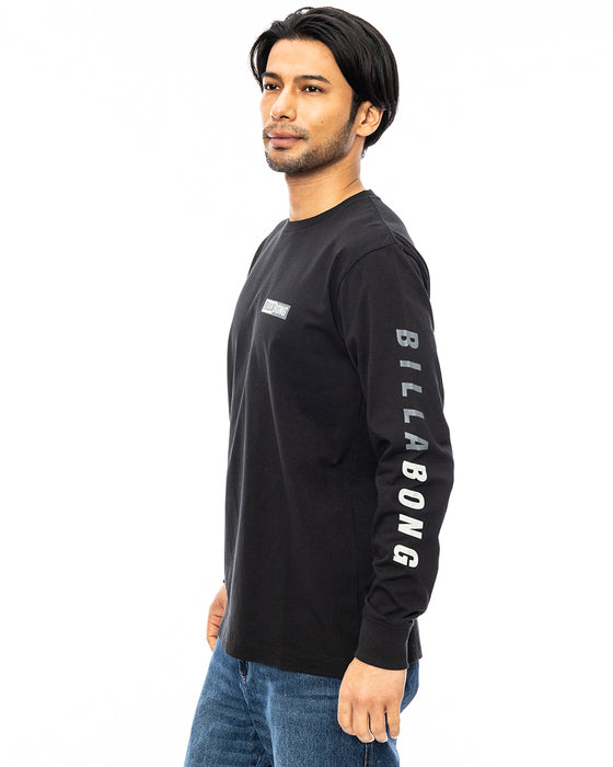 BILLABONG メンズ BACK LOGO ロンＴ BLK 【2024年秋冬モデル】 XL / BLK