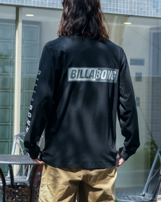 【SALE】BILLABONG メンズ BACK LOGO ロンＴ BLK 【2024年秋冬モデル】