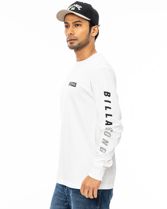 BILLABONG メンズ BACK LOGO ロンＴ WHT 【2024年秋冬モデル】 XL / WHT