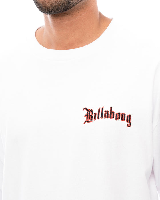 【SALE】BILLABONG メンズ IMMORTAL LS ロンＴ WHT 【2024年秋冬モデル】