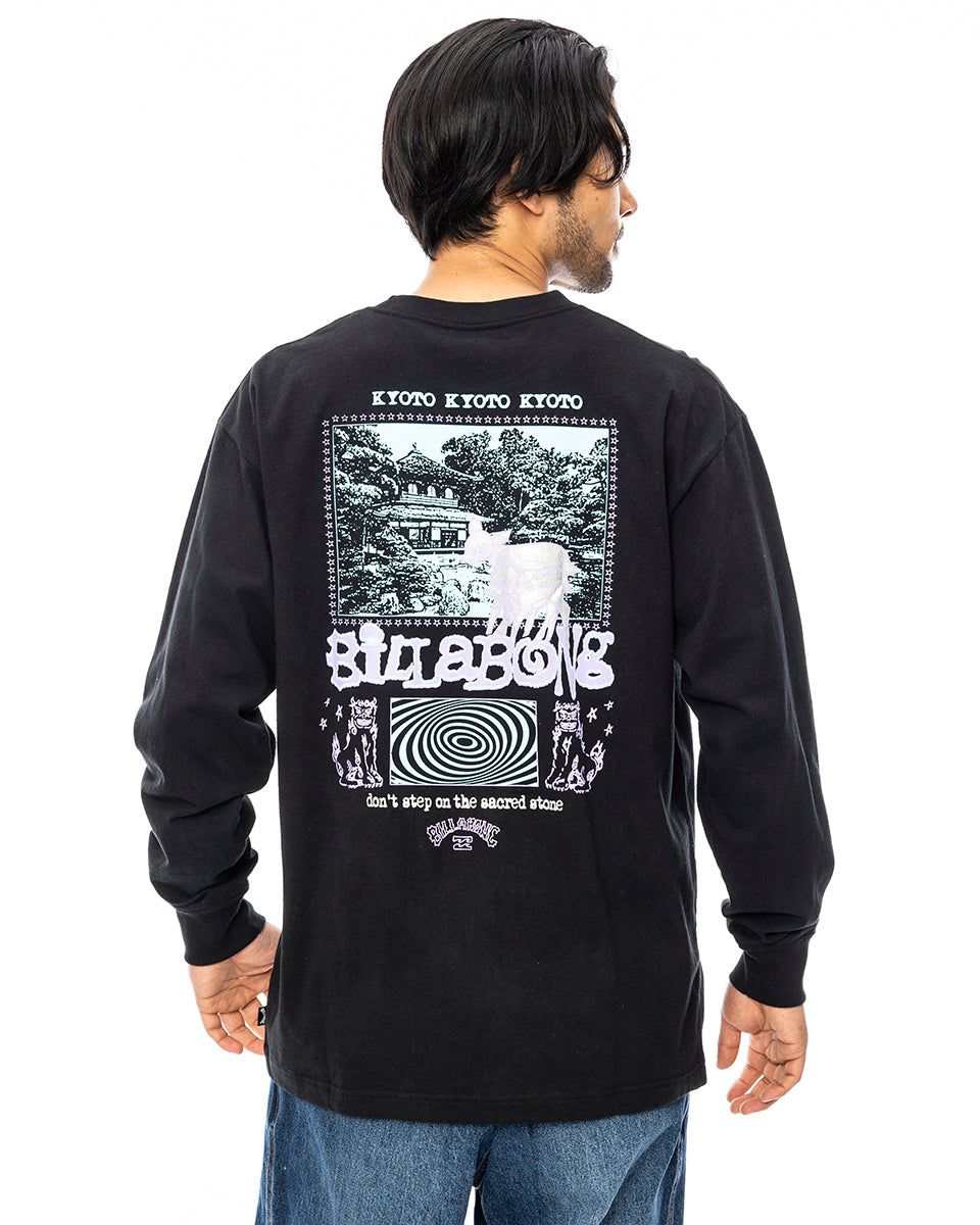 OUTLET】BILLABONG メンズ KYOTO ロンT BLK 【2024年秋冬モデル】
