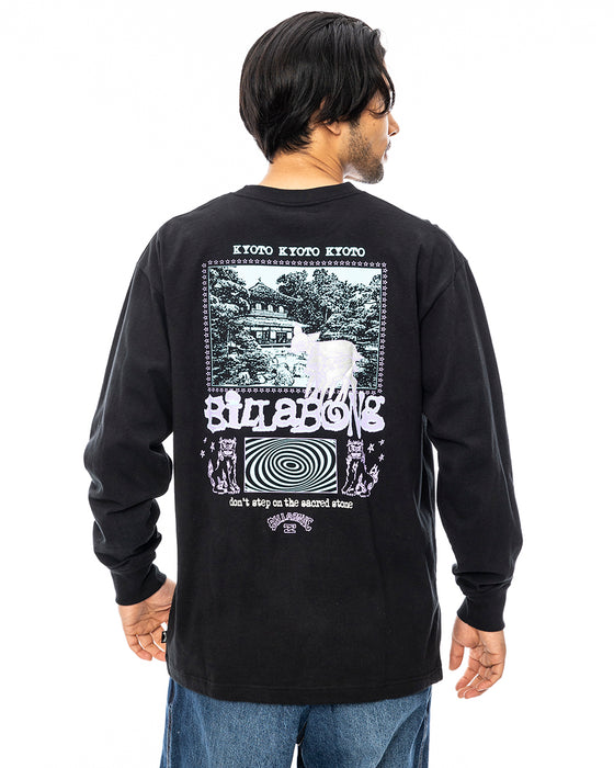 BILLABONG メンズ KYOTO ロンＴ BLK 【2024年秋冬モデル】 XL / BLK