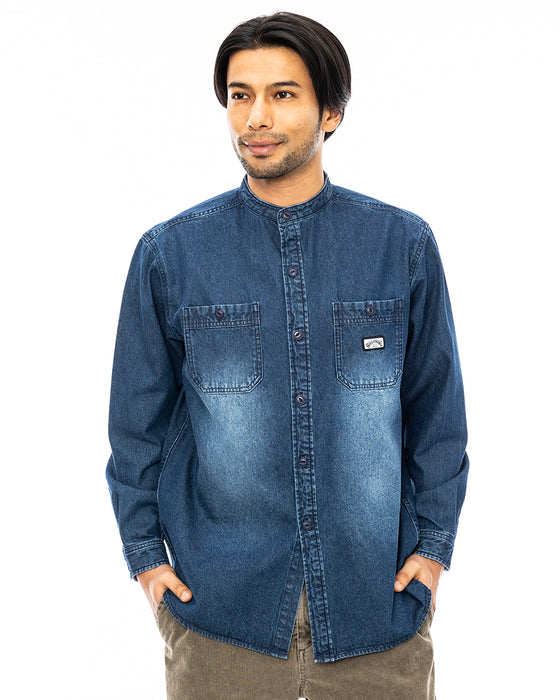 BILLABONG メンズ DENIM SHIRTS 長袖シャツ DIN 【2024年秋冬モデル】 XL / DIN