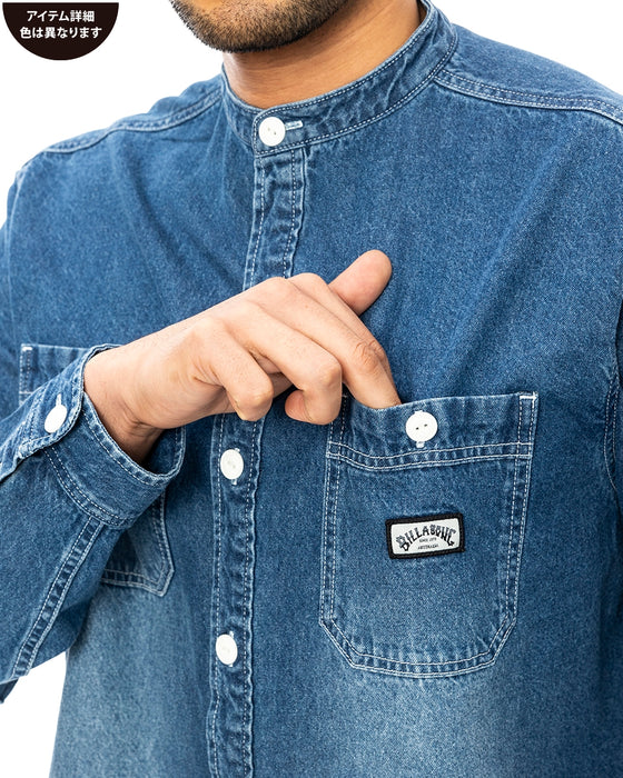 BILLABONG メンズ DENIM SHIRTS 長袖シャツ DIN 【2024年秋冬モデル】 XL / DIN