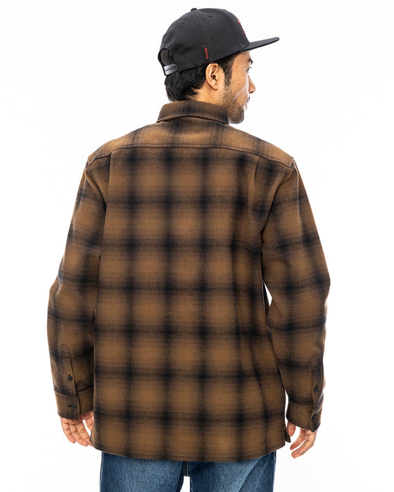 BILLABONG メンズ HEAVY FLANNEL 長袖シャツ BRN 【2024年秋冬モデル】 XL / BRN