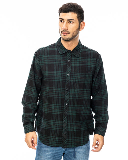 BILLABONG メンズ COASTLINE FLANNEL 長袖シャツ BLK 【2024年秋冬モデル】 XL / BLK