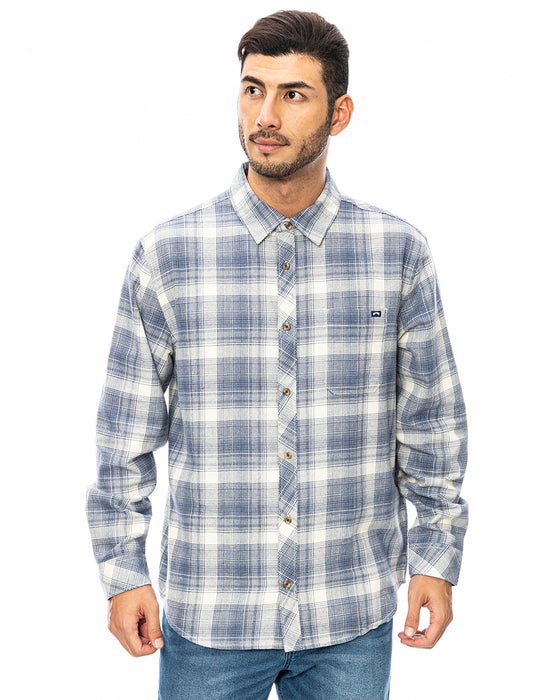 BILLABONG メンズ COASTLINE FLANNEL 長袖シャツ SLB 【2024年秋冬モデル】 XL / SLB