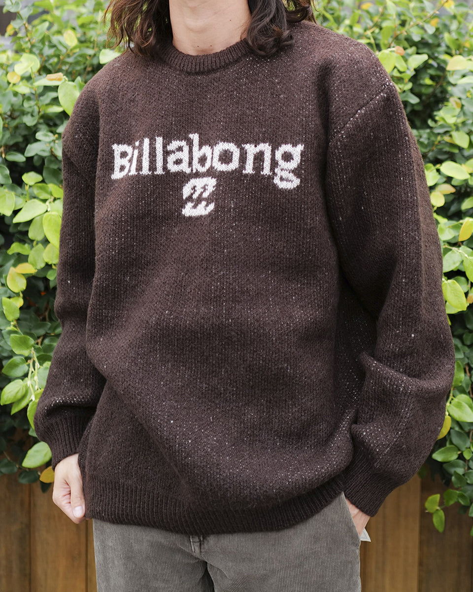 OUTLET】BILLABONG メンズ CREW NECK セーター TOB 【2024年秋冬モデル】