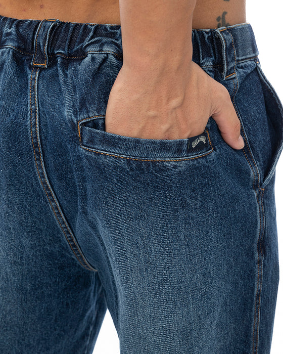 BILLABONG メンズ LAYBACKS DENIM デニムパンツ DIN 【2024年秋冬モデル】 XL / DIN