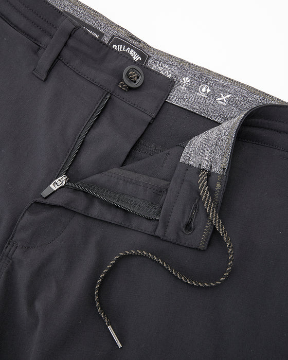 【OUTLET】BILLABONG メンズ SURFTREK PLUS PANT ロングパンツ BLK 【2024年秋冬モデル】