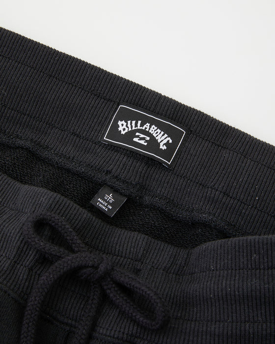 BILLABONG メンズ LOGO SET UP セットアップボトムス BLK 【2024年秋冬モデル】 XL / BLK