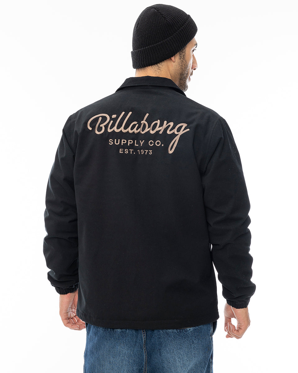 OUTLET】BILLABONG メンズ COACH JK ジャケット BLK 【2024年秋冬モデル】