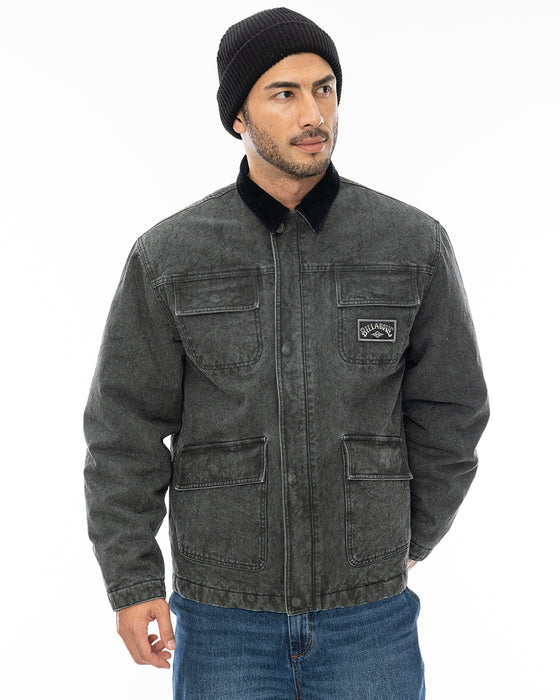 BILLABONG メンズ HEAVY CANVAS ジャケット BLK 【2024年秋冬モデル】 XL / BLK