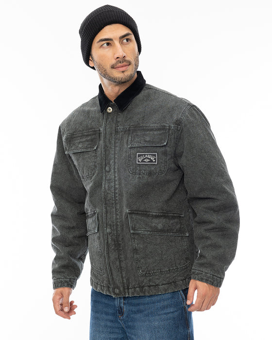 BILLABONG メンズ HEAVY CANVAS ジャケット BLK 【2024年秋冬モデル】 XL / BLK