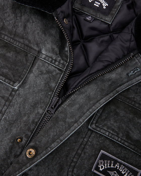 BILLABONG メンズ HEAVY CANVAS ジャケット BLK 【2024年秋冬モデル】 XL / BLK