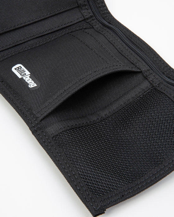 【OUTLET】BILLABONG メンズ ATOM WALLET ウォレット BLK 【2024年秋冬モデル】