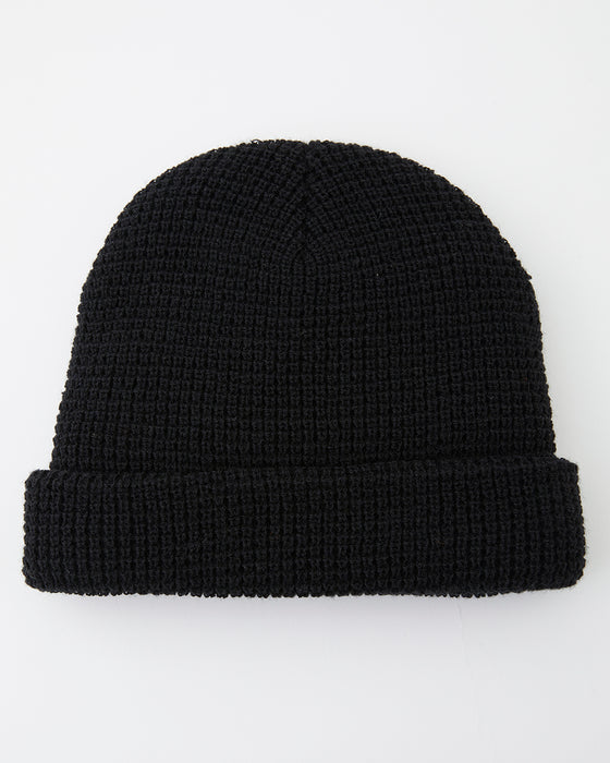 BILLABONG メンズ WAFFLE BEANIE ビーニー BLK 【2024年秋冬モデル】 F / BLK