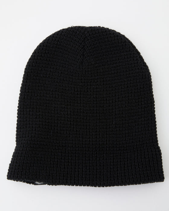 BILLABONG メンズ WAFFLE BEANIE ビーニー BLK 【2024年秋冬モデル】 F / BLK