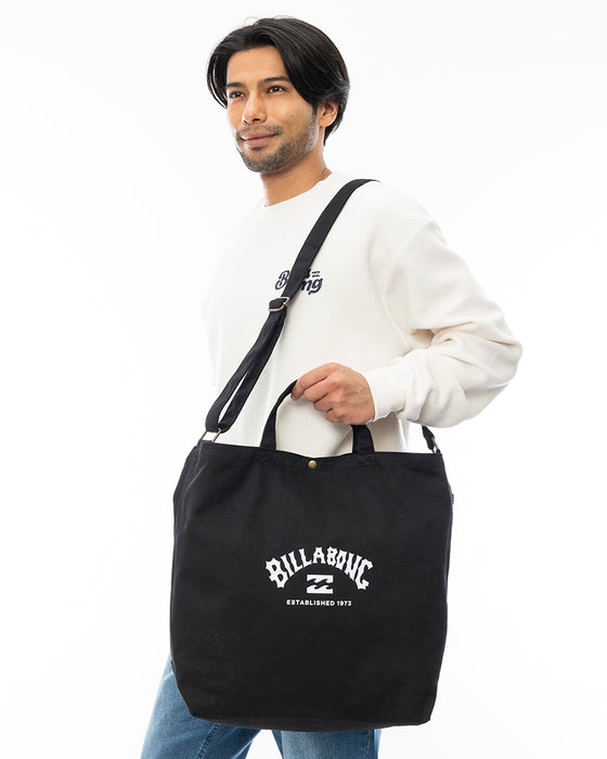 BILLABONG メンズ SHOULDER TOTE BAG バッグ BLK 【2024年秋冬モデル】