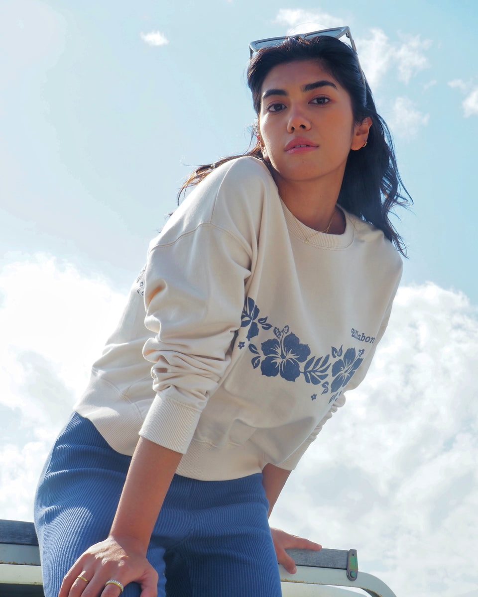 OUTLET】BILLABONG レディース FORGET ME NOT SWEAT CREW クルーネック