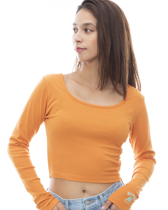 【OUTLET】【直営店限定】BILLABONG レディース 2WAY BABY FIT LS TEE ロンT 【2024年春夏モデル】