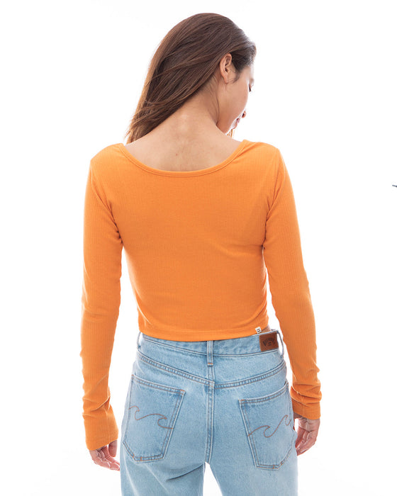 【OUTLET】【直営店限定】BILLABONG レディース 2WAY BABY FIT LS TEE ロンT 【2024年春夏モデル】
