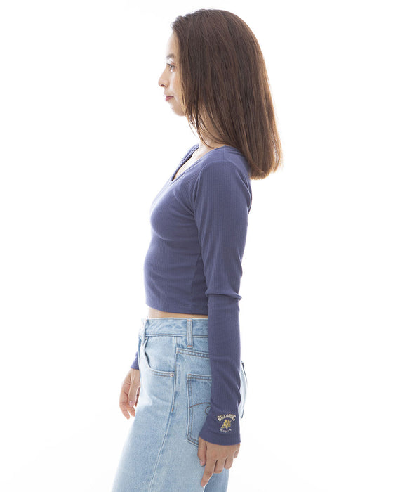 【OUTLET】【直営店限定】BILLABONG レディース 2WAY BABY FIT LS TEE ロンT 【2024年春夏モデル】