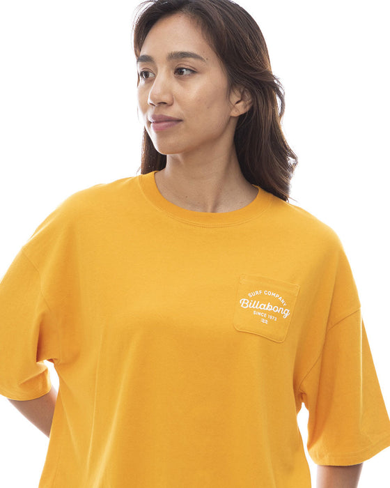 【OUTLET】BILLABONG レディース 【Shino's Favorite Items】 ARCH LOGO CROPPED TEE クロップドＴシャツ 【2024年春夏モデル】