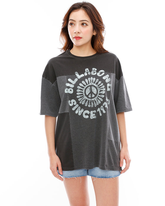 【OUTLET】BILLABONG レディース PEACE OUT LOOSE TEE Ｔシャツ 【2024年春夏モデル】