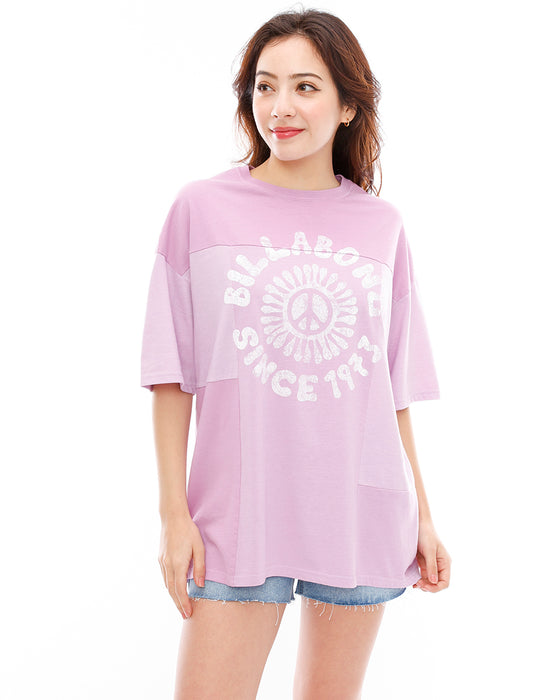 【OUTLET】BILLABONG レディース PEACE OUT LOOSE TEE Ｔシャツ 【2024年春夏モデル】
