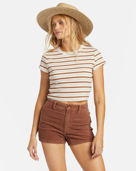 【OUTLET】BILLABONG レディース FREE FALL SHORT CORD ウォークパンツ/ショートパンツ 【2024年春夏モデル】