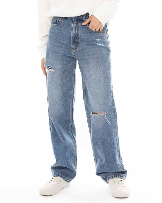 【SALE】BILLABONG レディース DENIM BASIC STRAIGHT ロングパンツ IND 【2024年秋冬モデル】