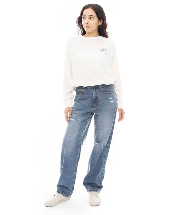 【SALE】BILLABONG レディース DENIM BASIC STRAIGHT ロングパンツ IND 【2024年秋冬モデル】