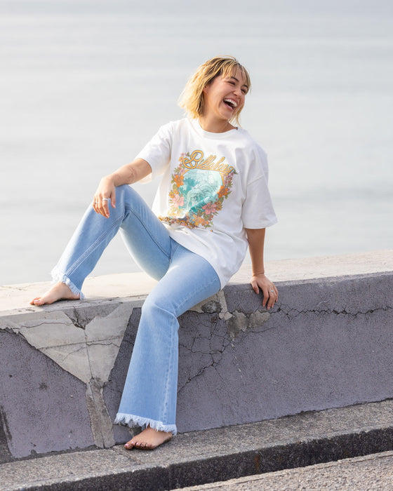 【OUTLET】BILLABONG レディース 【BEACH LOVER JEANS】 FRINGE FLARE DENIM ロングデニムパンツ 【2024年春夏モデル】