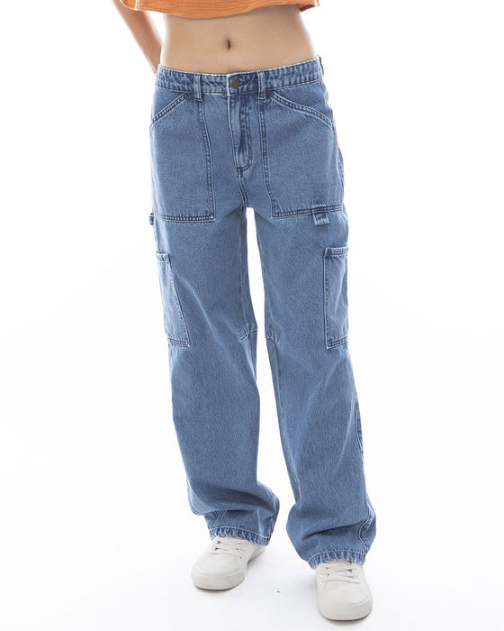 【OUTLET】【直営店限定】BILLABONG レディース LEIA DENIM PANT ロングパンツ 【2024年春夏モデル】