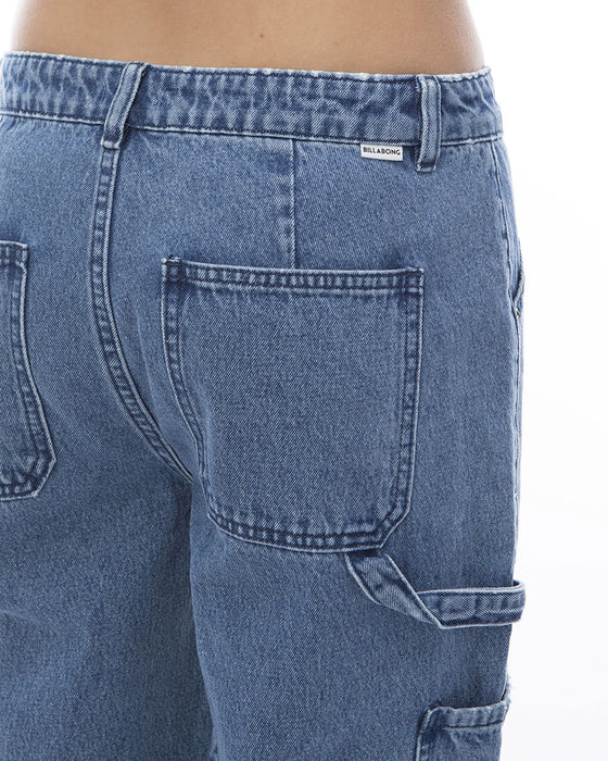 【OUTLET】【直営店限定】BILLABONG レディース LEIA DENIM PANT ロングパンツ 【2024年春夏モデル】