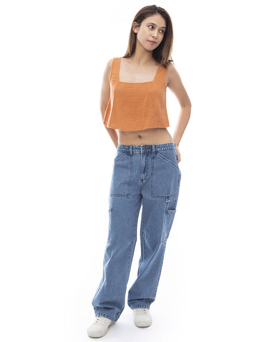 【OUTLET】【直営店限定】BILLABONG レディース LEIA DENIM PANT ロングパンツ 【2024年春夏モデル】