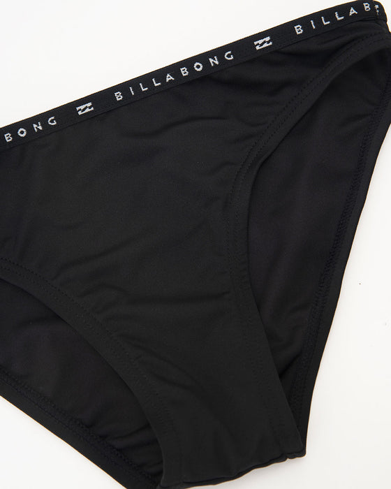 【OUTLET】BILLABONG レディース LOGO TAPE HIGH NECK BIKINI ハイネックビキニ BLK 【2024年春夏モデル】