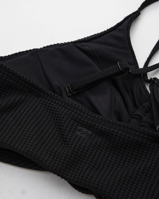 【OUTLET】BILLABONG レディース 2WAY WAFFLE BIKINI ビキニ BLK 【2024年春夏モデル】